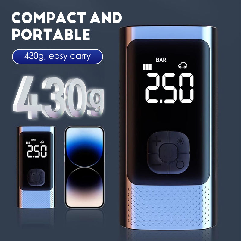 Wireless Portable Car Air Pump with LED Light
