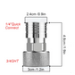 3/4" GHT Female to 1/4" Quick Connect Coupler