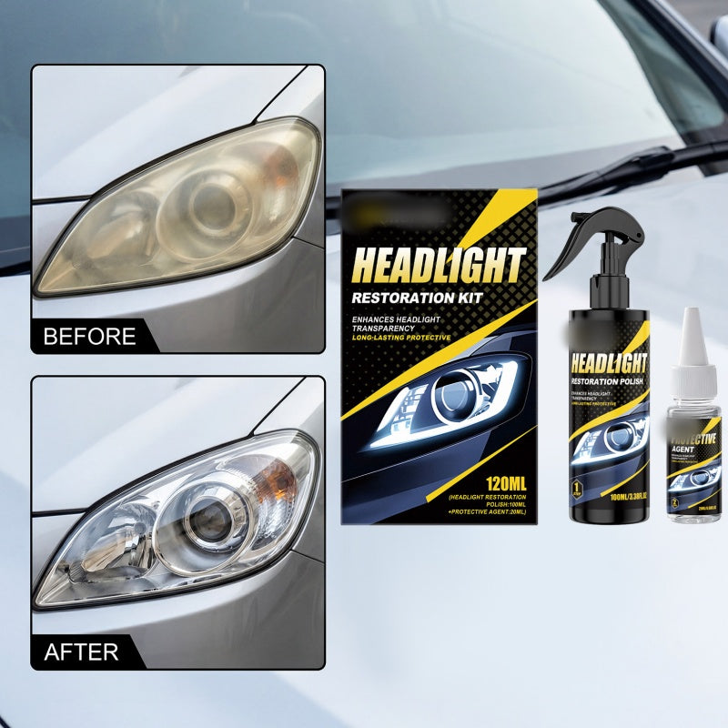 🚗Hot sale -50% OFF🚗 Professional Headlight Polish and Sealant Kit