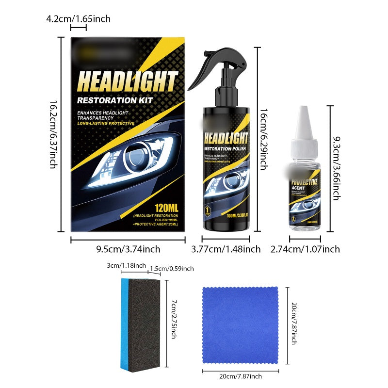 🚗Hot sale -50% OFF🚗 Professional Headlight Polish and Sealant Kit