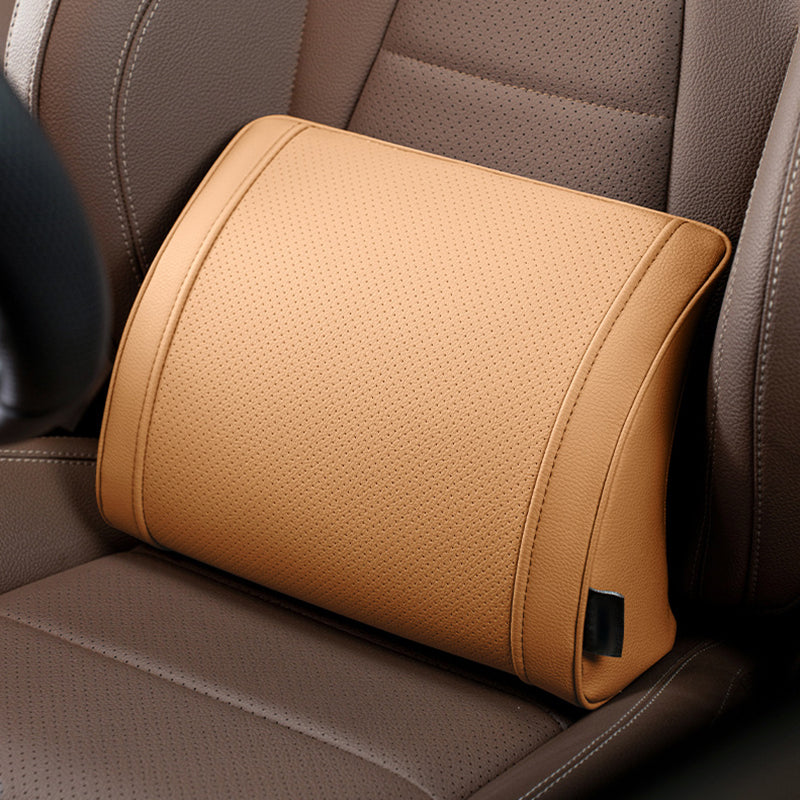 Ergonomic headrest and lumbar support set for car seats