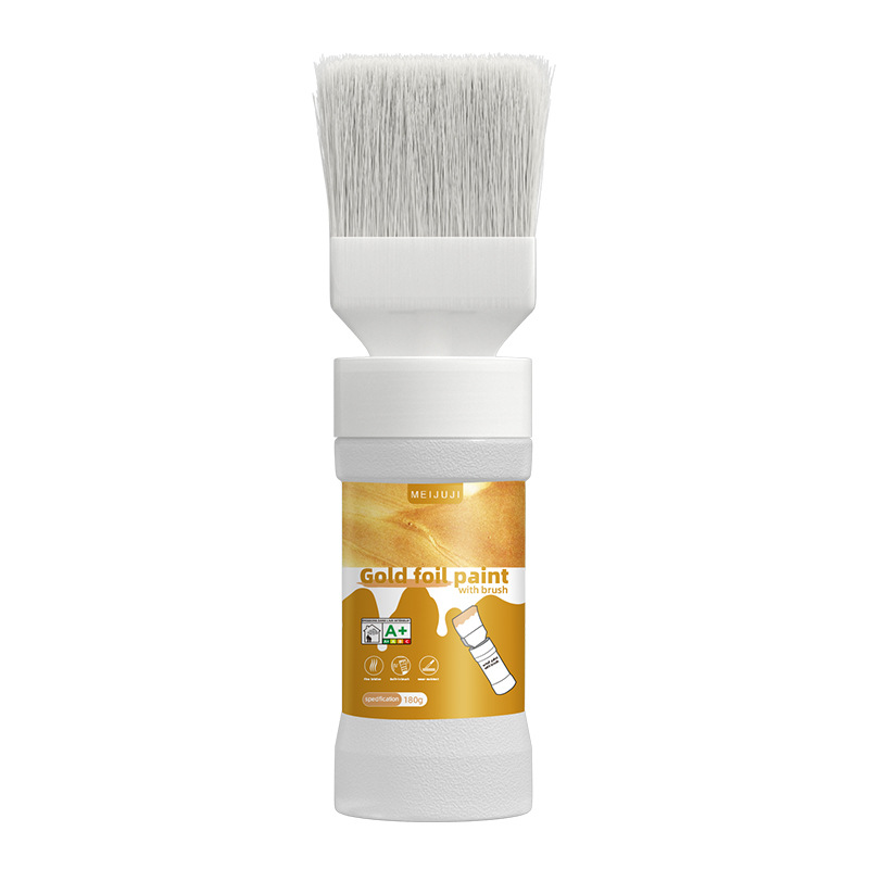 🔥Last Day Sale 60% OFF⏰🖌️🏠Water-Based Metallic Silver Paint with Built-in Brush💥👍