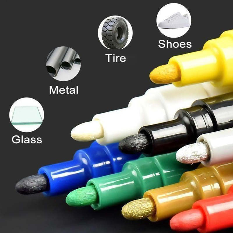 12 Colors Waterproof Paint Marker for Car Tire