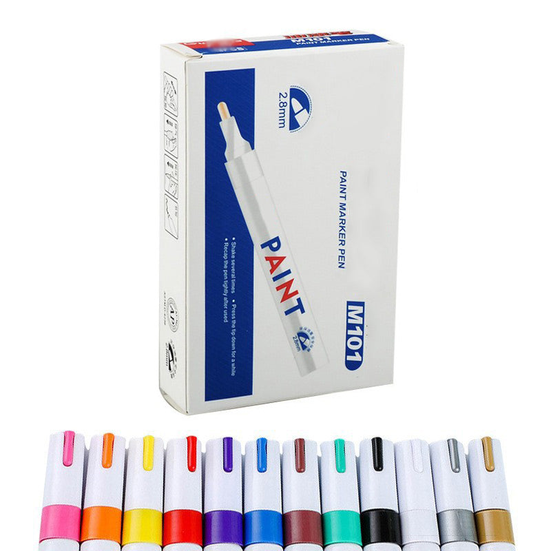 12 Colors Waterproof Paint Marker for Car Tire