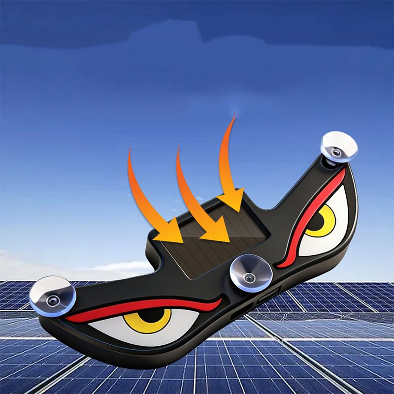 📢📢40% OFF !! ⏰Solar Powered Devil's Eye LED Car Warning Light