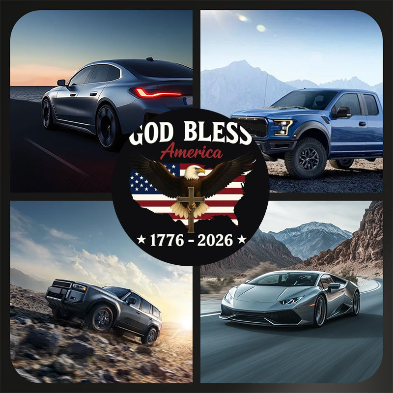 🔥  America's 250th anniversary.🔥Patriotic Eagle & Cross Car Sticker