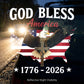 🔥  America's 250th anniversary.🔥Patriotic Eagle & Cross Car Sticker