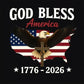 🔥  America's 250th anniversary.🔥Patriotic Eagle & Cross Car Sticker