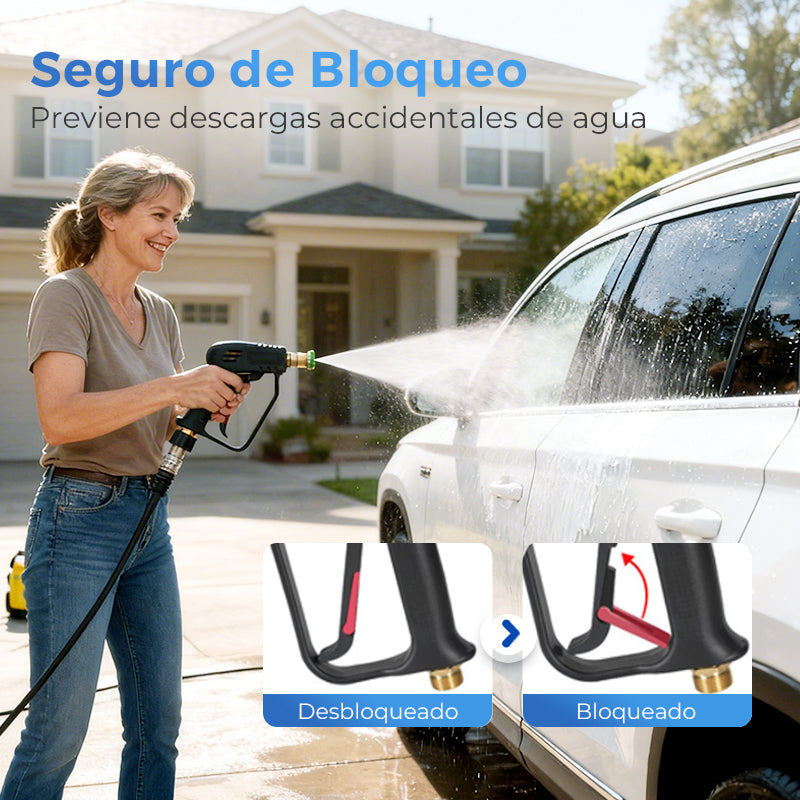 Pistola para Hidrolavadora de Alta Presión con 5 Boquillas