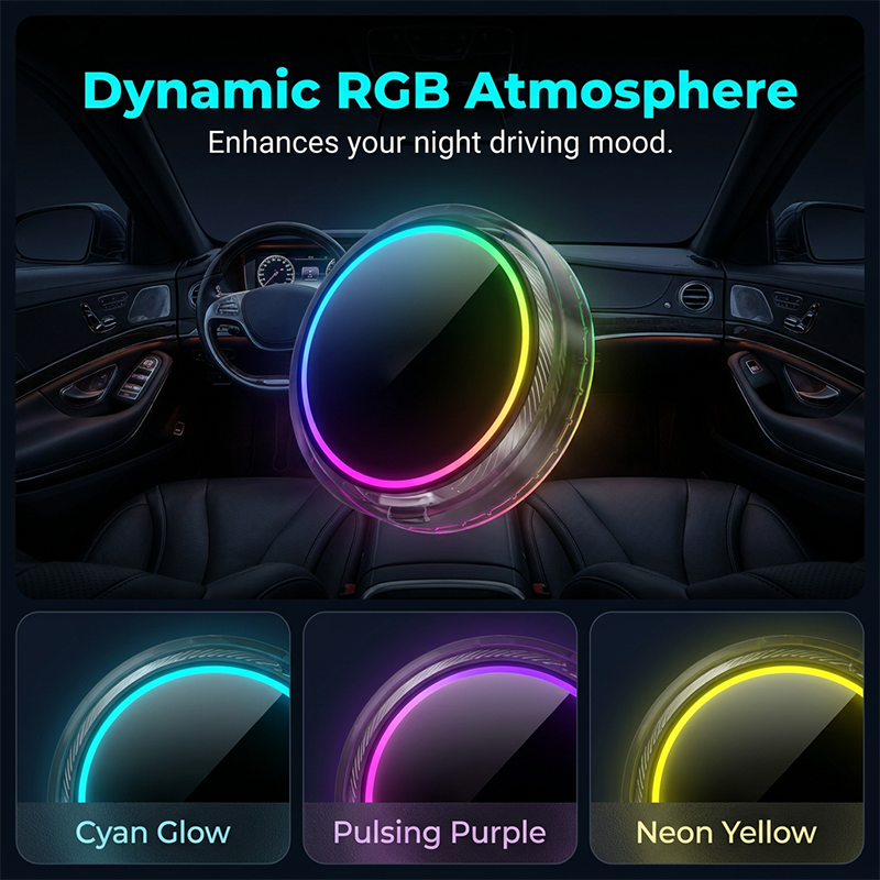 Magnetic Car Charger with Cooling Fan