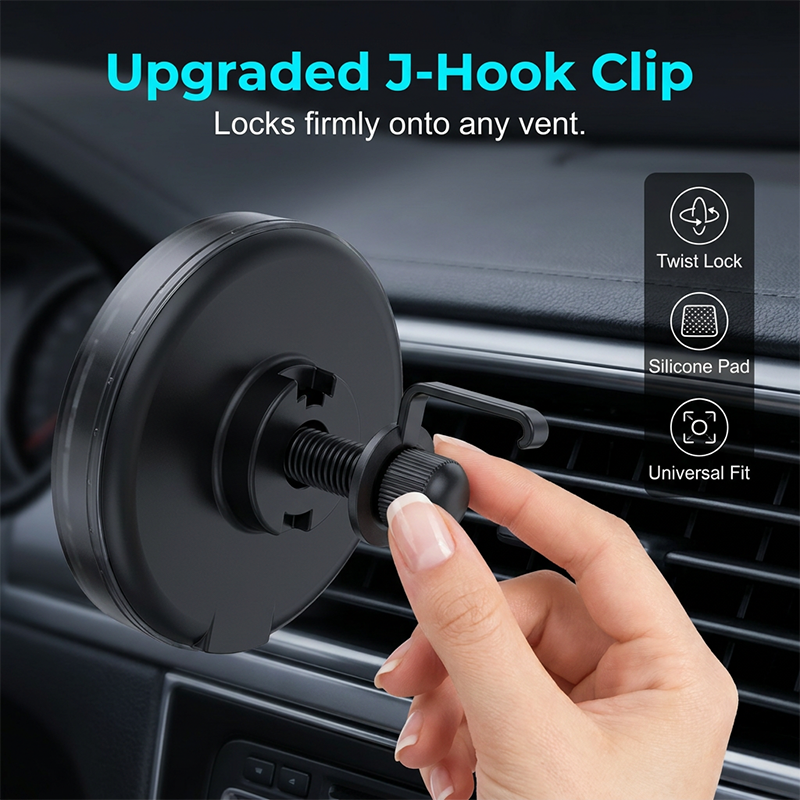 Magnetic Car Charger with Cooling Fan