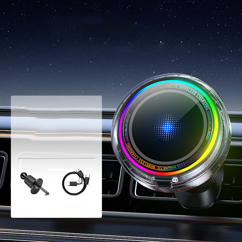 Magnetic Car Charger with Cooling Fan