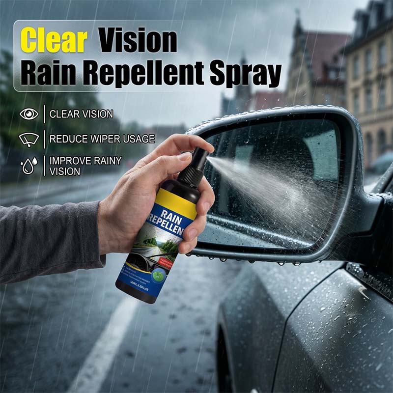 🚗Crystal Clear Windshield Rain Repellent Spray