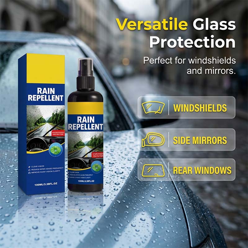 🚗Crystal Clear Windshield Rain Repellent Spray