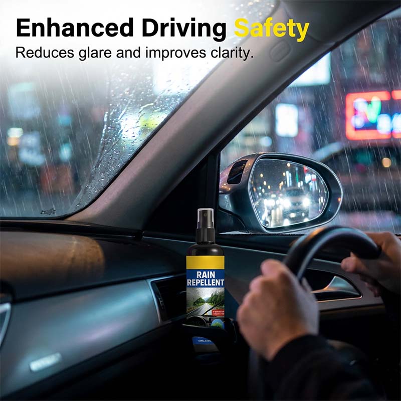 🚗Crystal Clear Windshield Rain Repellent Spray