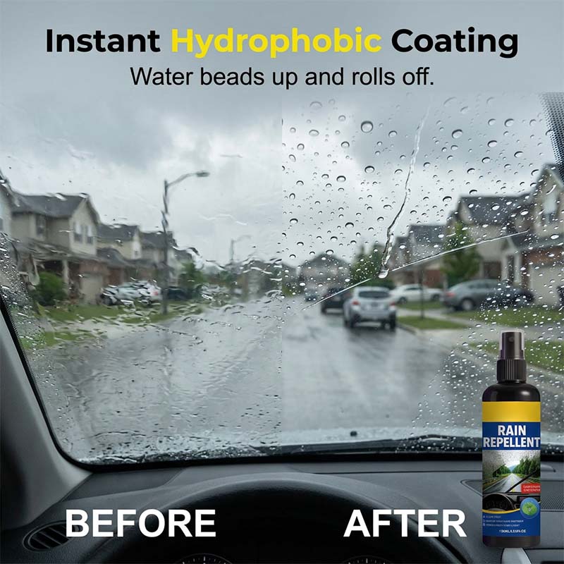 🚗Crystal Clear Windshield Rain Repellent Spray