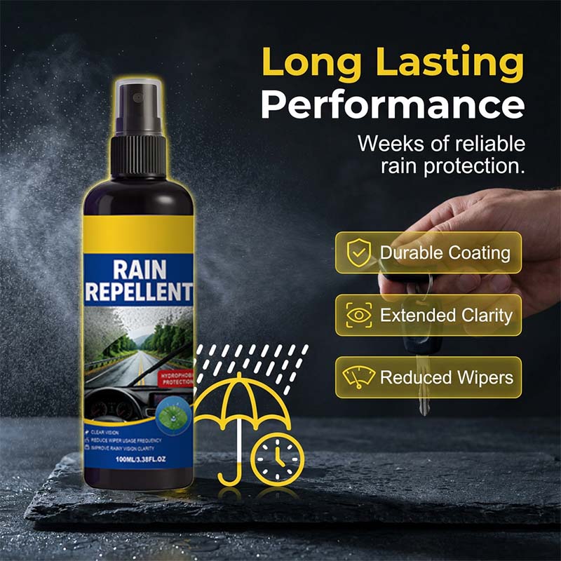 🚗Crystal Clear Windshield Rain Repellent Spray