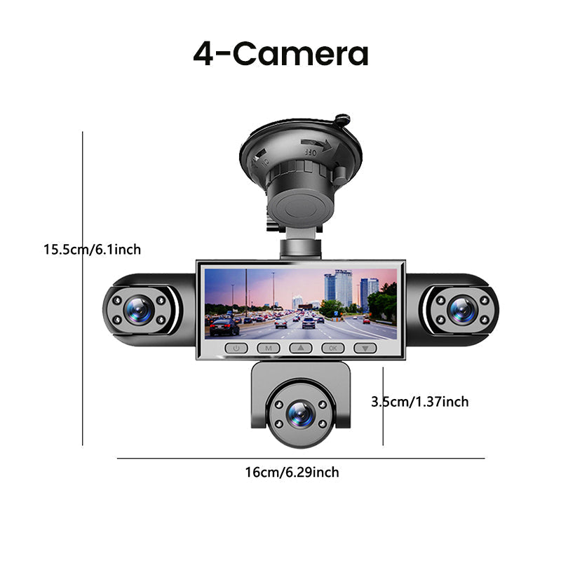 ⏳Limited-time 50% off⏰HD 1080P Multi-Lens Dash Cam with Night Vision📹🚗