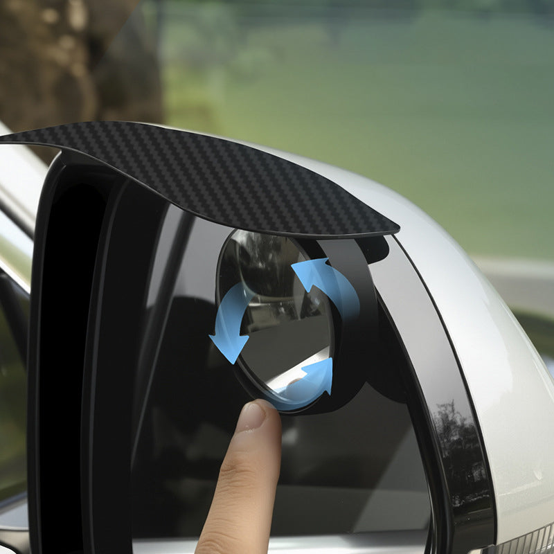 Adjustable Blind Spot Mirrors with Rain Visor