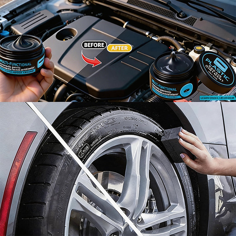 Multi-Functional Plastic & Tire Restorer Cream