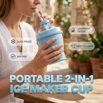 🔥BUY 1 GET 1 FREE🔥2-in-1 Collapsible Ice Ball Maker Cup