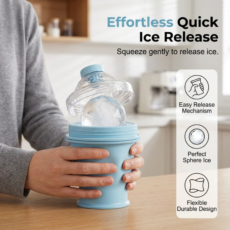 🔥BUY 1 GET 1 FREE🔥2-in-1 Collapsible Ice Ball Maker Cup