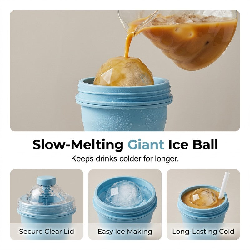 🔥BUY 1 GET 1 FREE🔥2-in-1 Collapsible Ice Ball Maker Cup