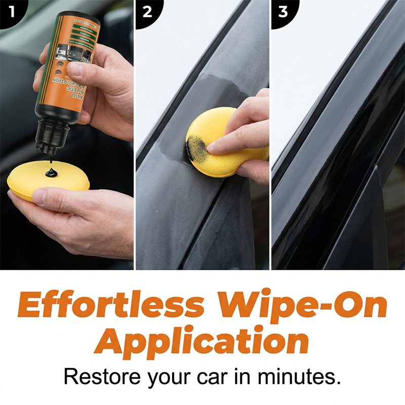 50% OFF ! 🔥Multi-Purpose Black Plastic Polish for Cars