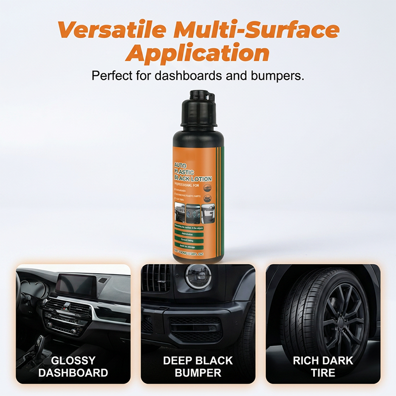 50% OFF ! 🔥Multi-Purpose Black Plastic Polish for Cars
