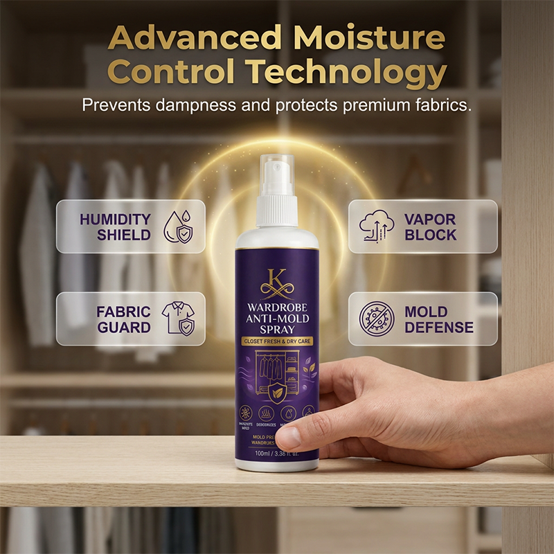 Wardrobe Anti-Mold Spray – Instant Odor & Moisture Control