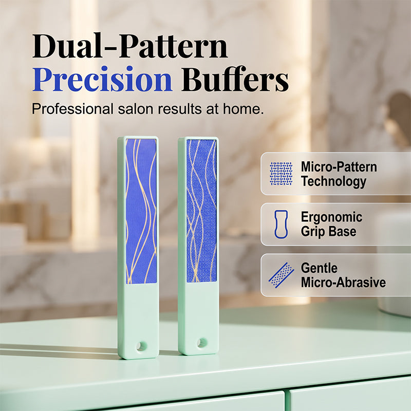 2PCS Portable Nano Glass Nail Buffer