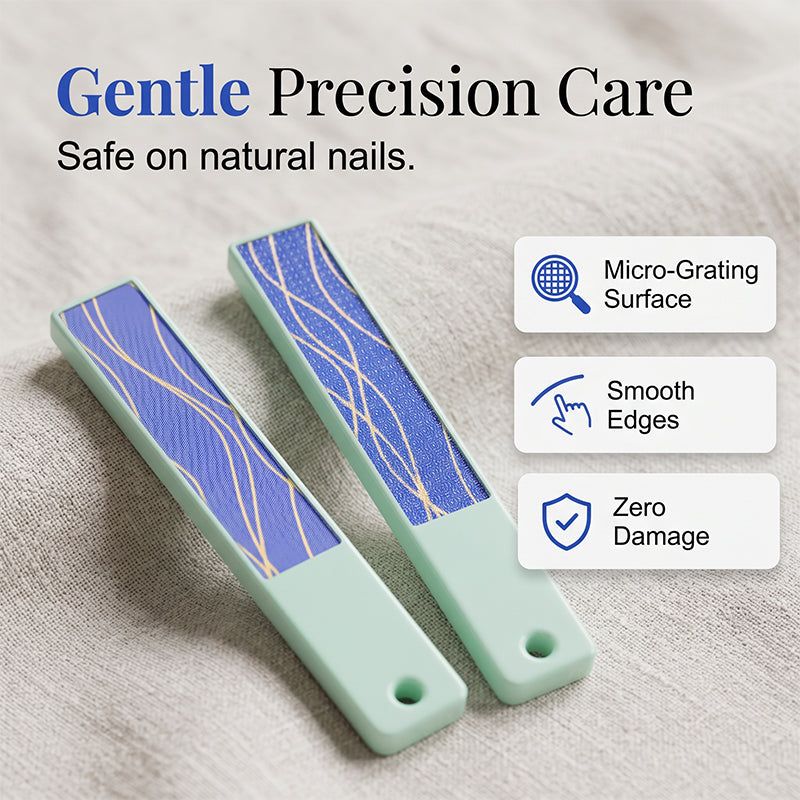 2PCS Portable Nano Glass Nail Buffer