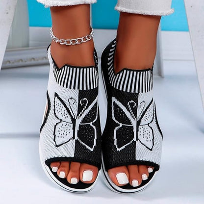 ⏳Limited-time 50% off⏰Women's Casual Peep-Toe Platform Beach Sandals🦋👡