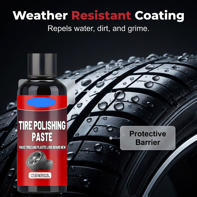 🔥Buy 1 Get 1 Free🖤 Instant Black Tire Polishing Paste – Darker, Deeper, Wetter Shine in One Wipe! ✨🚗