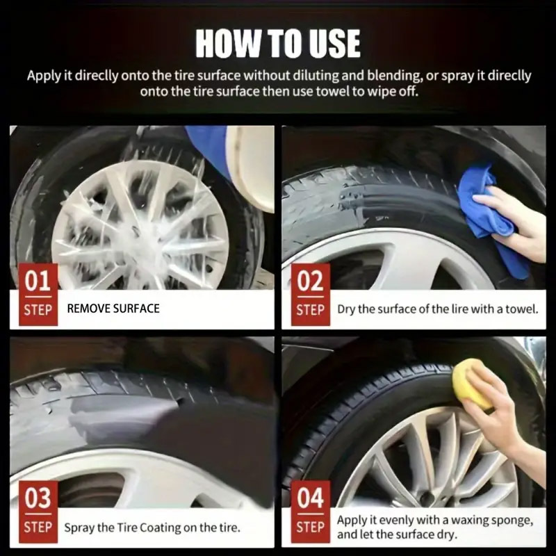 🔥Buy 1 Get 1 Free🖤 Instant Black Tire Polishing Paste – Darker, Deeper, Wetter Shine in One Wipe! ✨🚗