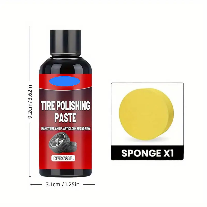 🔥Buy 1 Get 1 Free🖤 Instant Black Tire Polishing Paste – Darker, Deeper, Wetter Shine in One Wipe! ✨🚗