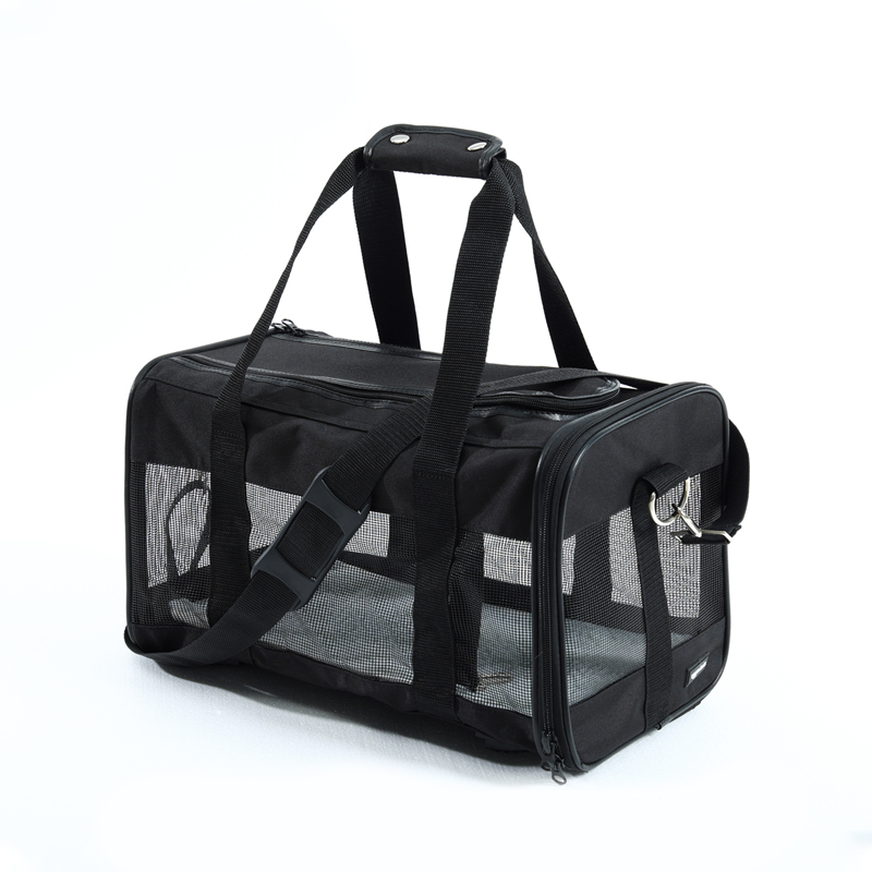 Breathable Pet Carrier Bag with Detachable Shoulder Strap