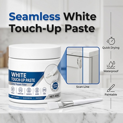 White Touch-Up Paste – Quick-Dry Multi-Surface Scratch Repair