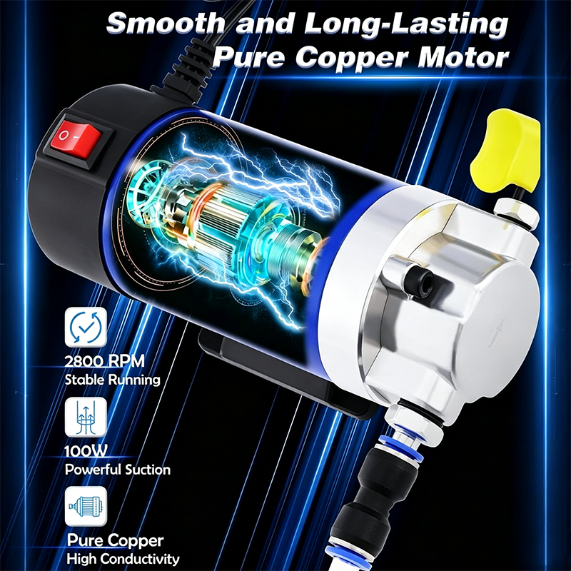 🚗50% OFF NOW! Portable Engine Oil Transfer Pump – 12V Electric Oil Extractor Pump, Quick Fluid Suction & Discharge for Engine Oil, Lubricating Oil, Gear Oil & ATF, Car Oil Change Tool No Need to Crawl Under Vehicle