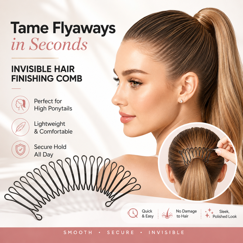 🥰Flexible Invisible Grip Flyaway Hair Comb