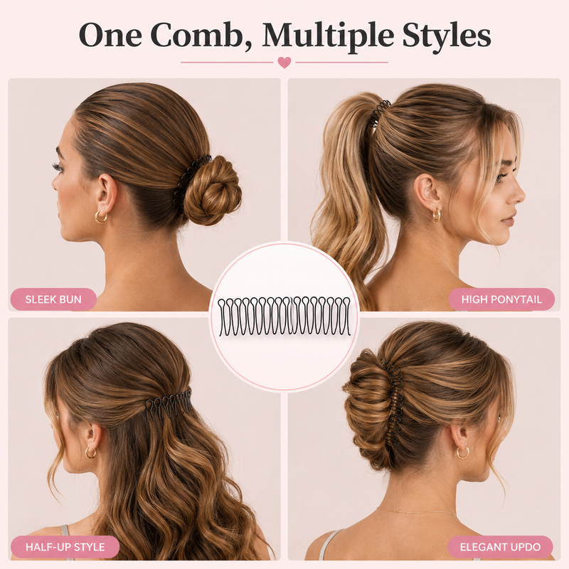 🥰Flexible Invisible Grip Flyaway Hair Comb