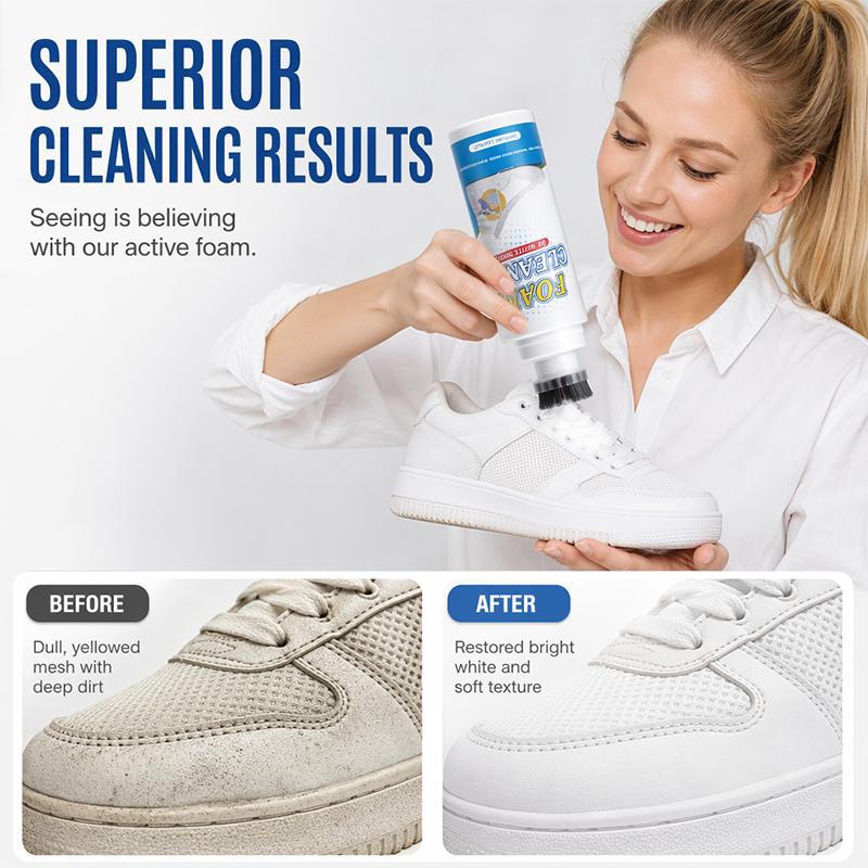 Shoe Cleaner – Built-In Brush & Yellow Stain Remover