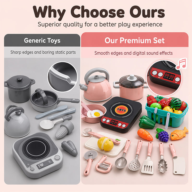 Pretend Play Kitchen Toy Set