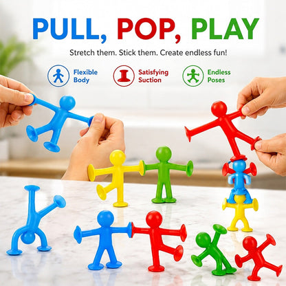 🔥50% OFF FLASH SALE | Colorful Mini Suction Cup Character Toys