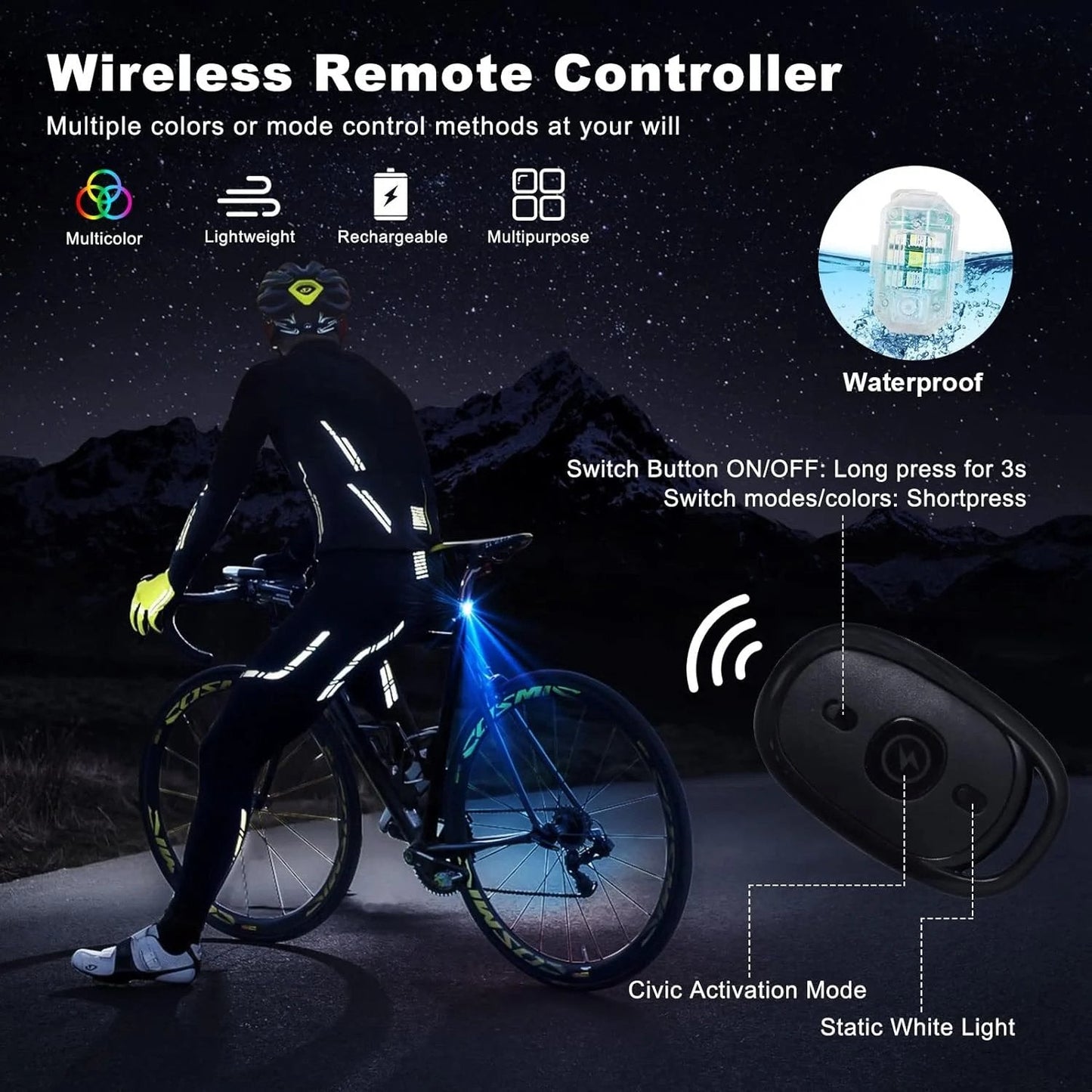 🔥50% OFF- 8 Colors Wireless Led Lights with Remote