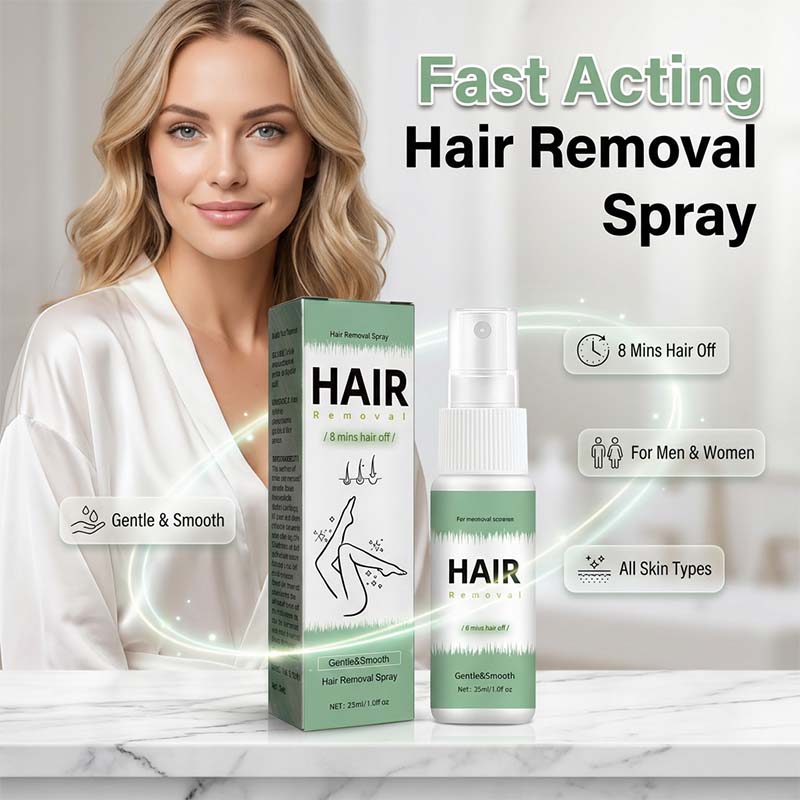 8-Minute Hair Removal Spray – Painless & Full-Body Use Design
