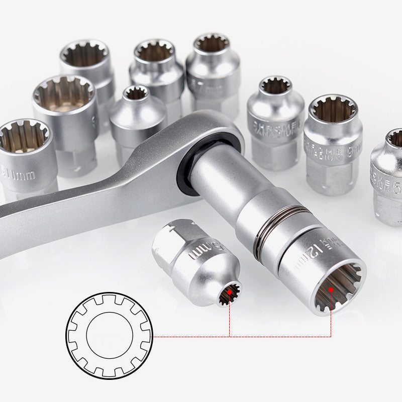 🔧29-Piece Ratchet Socket Wrench Set with Carrying Case🛠️