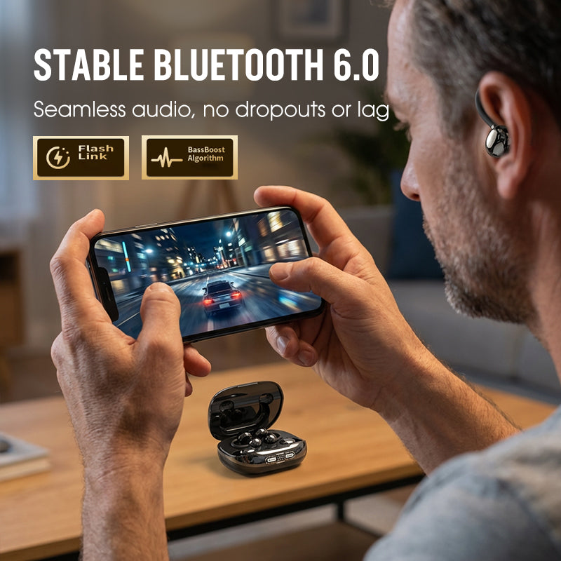 ⏳🔥LIMITED-TIME 50% OFF! ⏰Bluetooth 6.0 Earbuds – 96H Playtime, 2-in-1 Design & AI Noise Reduction 🎵