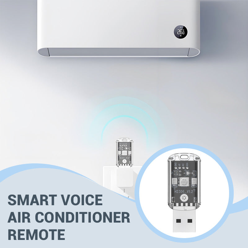 Smart Voice Control USB Air Conditioner Remote with 7-Color Nightlight