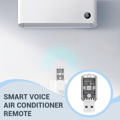 Smart Voice Control USB Air Conditioner Remote with 7-Color Nightlight